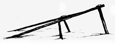 Wooden ramp obstacle.